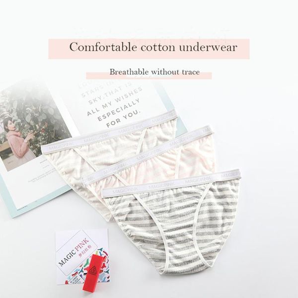 women's panties magic pink cotton majtki damskie low-waist stripe lingerie feminina cute women high elastic comfortable briefs, Black;pink
women's panties magic pink cotton majtki damskie low-waist stripe lingerie feminina cute women high elastic comfortable briefs, Black;pink