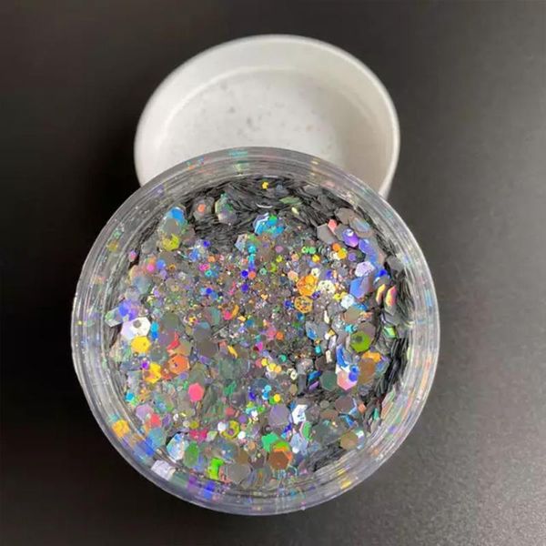 nail glitter 1 jar chunky laser art mixed powder holographic rainbow color sequins holo nails cosmetic loose tips, Silver;gold
nail glitter 1 jar chunky laser art mixed powder holographic rainbow color sequins holo nails cosmetic loose tips, Silver;gold