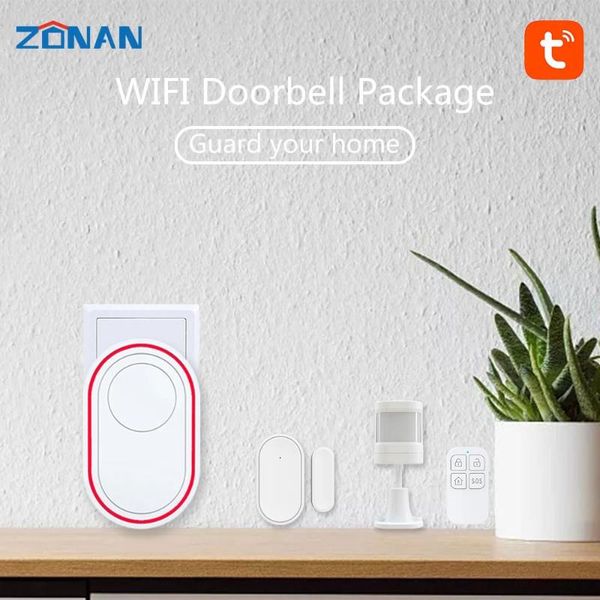 doorbells zonan smart home wifi tuya doorbell alarm system door bell wireless montion sensor detectors burglar kits
doorbells zonan smart home wifi tuya doorbell alarm system door bell wireless montion sensor detectors burglar kits