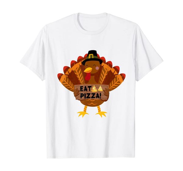 turkey eat pizza pilgrim vegan funny thanksgiving day gift t-shirt, White;black
turkey eat pizza pilgrim vegan funny thanksgiving day gift t-shirt, White;black