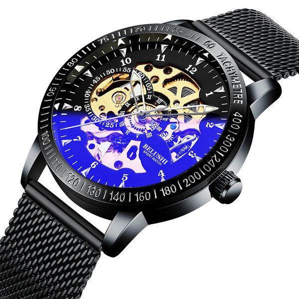 wristwatches stylish hollow mechanical watches waterproof business sports automatic wrist relogio masculino, Slivery;brown
wristwatches stylish hollow mechanical watches waterproof business sports automatic wrist relogio masculino, Slivery;brown