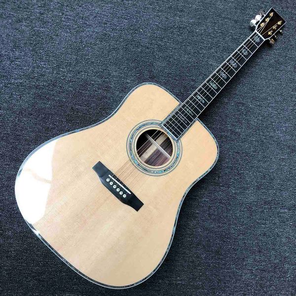 custom solid spruce rosewood back side 45d round acoustic guitar accept oem customized pickguard and logo on headstock
custom solid spruce rosewood back side 45d round acoustic guitar accept oem customized pickguard and logo on headstock