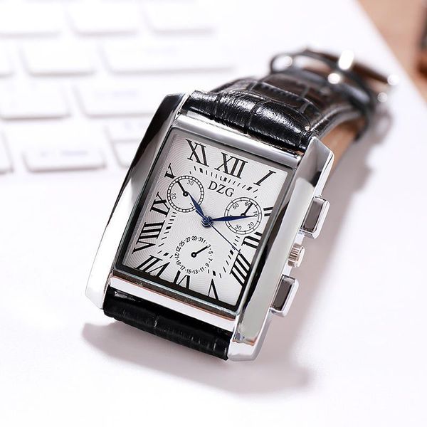 wristwatches men's watch simple fashion square leather strap electronic casual business decorative clock, Slivery;brown
wristwatches men's watch simple fashion square leather strap electronic casual business decorative clock, Slivery;brown