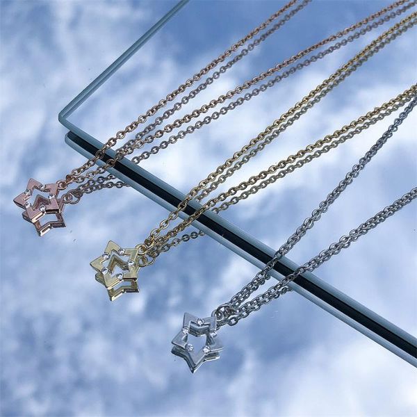 pendant necklaces 1pc hollow five-pointed star necklace metal fashion jewelry accessories charm for women, Silver
pendant necklaces 1pc hollow five-pointed star necklace metal fashion jewelry accessories charm for women, Silver