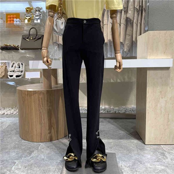 pant heavy industry bifurcated round high waist thin niche design slacks with floor dragging pants, White
pant heavy industry bifurcated round high waist thin niche design slacks with floor dragging pants, White