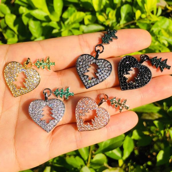 charms 5pcs christmas tree heart pendant for woman jewelry making cubic zirconia pave charm bracelet necklace bangle, Bronze;silver
charms 5pcs christmas tree heart pendant for woman jewelry making cubic zirconia pave charm bracelet necklace bangle, Bronze;silver