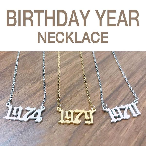 chains stainless steel birthday year pendant necklace female student couple gift personality number, Silver
chains stainless steel birthday year pendant necklace female student couple gift personality number, Silver