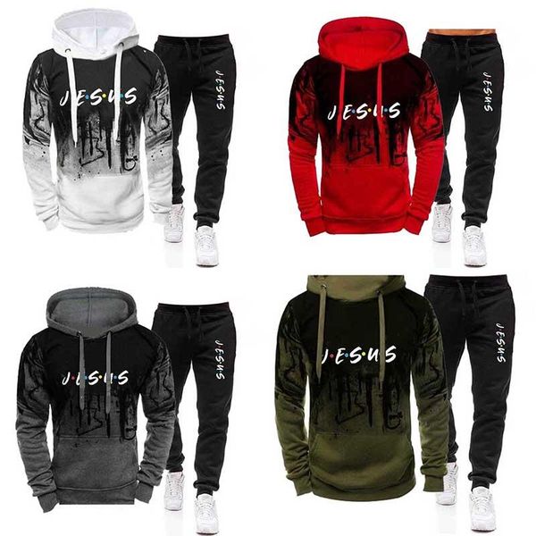 men's hoodies & sweatshirts 2021 tracksuit men 2 pieces set hooded sweatshirt+pants pullover hoodie sportwear suit ropa hombre casual c, Black
men's hoodies & sweatshirts 2021 tracksuit men 2 pieces set hooded sweatshirt+pants pullover hoodie sportwear suit ropa hombre casual c, Black