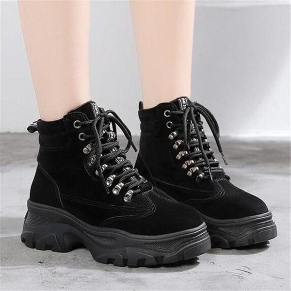 boots 2021 women autumn winter increase ankle shoes plus velvet snow warm round head casual, Black
boots 2021 women autumn winter increase ankle shoes plus velvet snow warm round head casual, Black