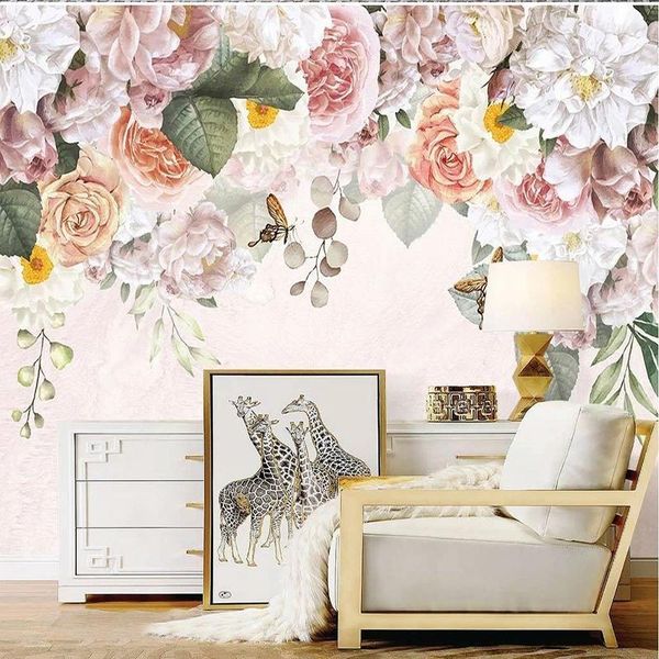 wallpapers custom 3d mural wallpaper nordic hand-painted rose flowers romantic pastoral style indoor background wall decorative cloth
wallpapers custom 3d mural wallpaper nordic hand-painted rose flowers romantic pastoral style indoor background wall decorative cloth