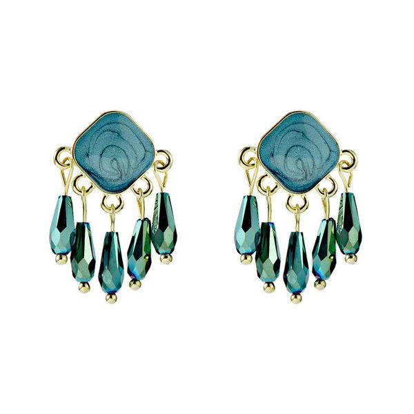 hoop & huggie korean version of light luxury high sense square color water drop crystal small tassel tide earrings temperament gentle female, Golden;silver
hoop & huggie korean version of light luxury high sense square color water drop crystal small tassel tide earrings temperament gentle female, Golden;silver