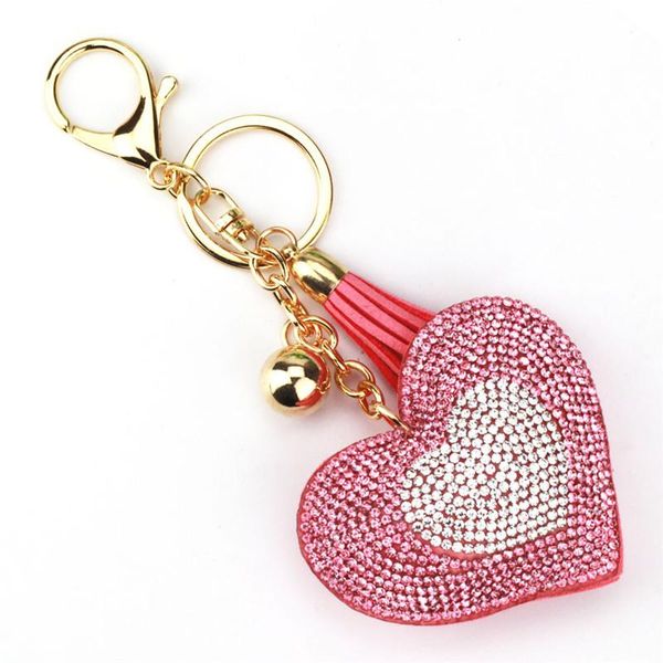 keychains 10 colors tassels keychain girl's romantic rhinestone heart design pendant key chains bag gift for women, Silver
keychains 10 colors tassels keychain girl's romantic rhinestone heart design pendant key chains bag gift for women, Silver