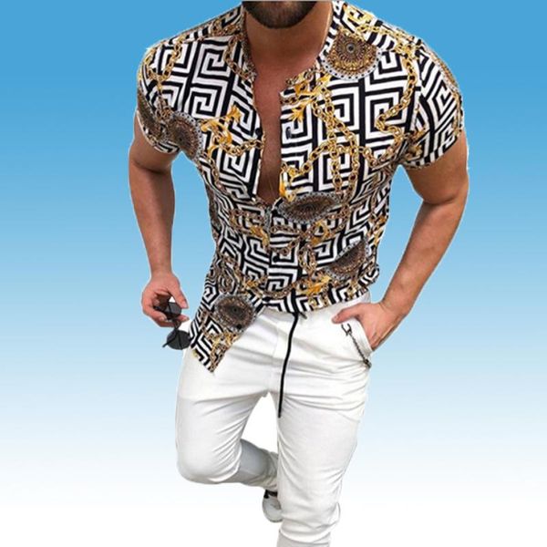 superior quality summer men vintage print shirt fashion casual short sleeves printed shirts plus size blouses, White;black
superior quality summer men vintage print shirt fashion casual short sleeves printed shirts plus size blouses, White;black