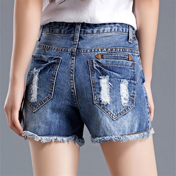 women's hole size denim shorts summer 2020 new korean student loose and versatile high waist pants, White;black
women's hole size denim shorts summer 2020 new korean student loose and versatile high waist pants, White;black