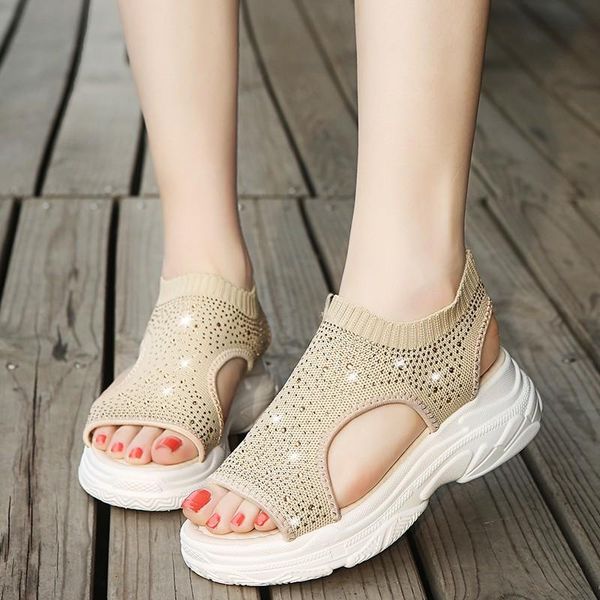 sandals sports women's summer -kit mesh hollow peep toe platform casual beach shoes student, Black
sandals sports women's summer -kit mesh hollow peep toe platform casual beach shoes student, Black