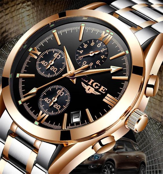 wristwatches lige 9839 mens luxury military multifunction sport watches quartz clock full steel casual fashion business wristwatch male, Slivery;brown
wristwatches lige 9839 mens luxury military multifunction sport watches quartz clock full steel casual fashion business wristwatch male, Slivery;brown