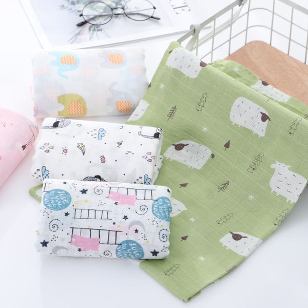 newborn swaddling infant wrap cloth blanket printed bath towel cartoon animal pattern blankets spring and summer double layer muslin strolle
newborn swaddling infant wrap cloth blanket printed bath towel cartoon animal pattern blankets spring and summer double layer muslin strolle