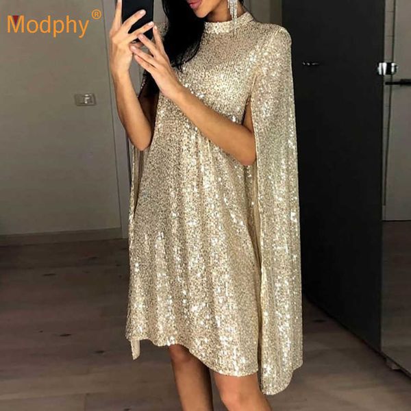 fashion women's sequined loose mini dress vestoidos o neck cloak sleeves celebrity runway club party autumn 210527, Black;gray
fashion women's sequined loose mini dress vestoidos o neck cloak sleeves celebrity runway club party autumn 210527, Black;gray
