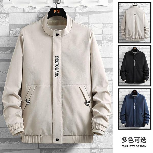 men's jackets spring jacket casual solid color collar business brand clothing outwear, Black;brown
men's jackets spring jacket casual solid color collar business brand clothing outwear, Black;brown