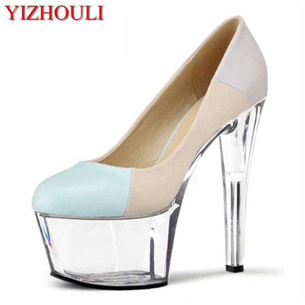 european and american stiletto 17cm platform shoes, transparent fashionable single shoes dress, Black
european and american stiletto 17cm platform shoes, transparent fashionable single shoes dress, Black