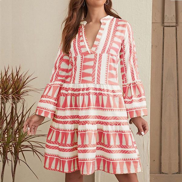 casual dresses geometric beach dress women long sleeve woman loose mini for 2021 autumn spring sundress female, Black;gray
casual dresses geometric beach dress women long sleeve woman loose mini for 2021 autumn spring sundress female, Black;gray