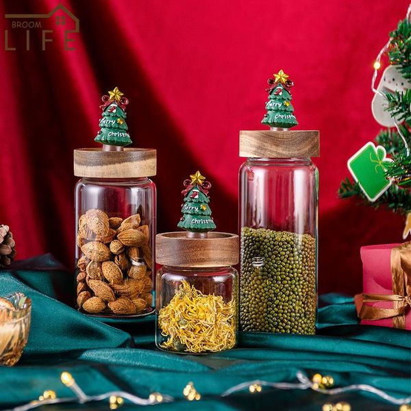 storage bottles & jars food grade christmas decoration kitchen glass tank candy cereal household transparent sealed jar moisture-proo
storage bottles & jars food grade christmas decoration kitchen glass tank candy cereal household transparent sealed jar moisture-proo