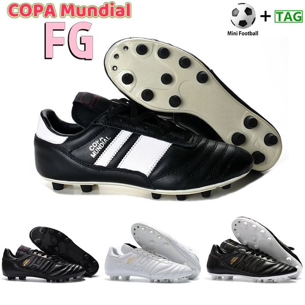 copa mundial fg men soccer cleats football shoes black gold white mens designersportss neakers mini ball us6.5-11
