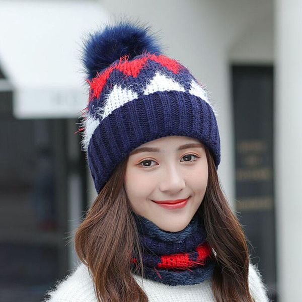 beanie/skull caps women's winter hat ski brand big fur pompoms ball knitted hats scarf set women beanie warm skullies female cap, Blue;gray
beanie/skull caps women's winter hat ski brand big fur pompoms ball knitted hats scarf set women beanie warm skullies female cap, Blue;gray