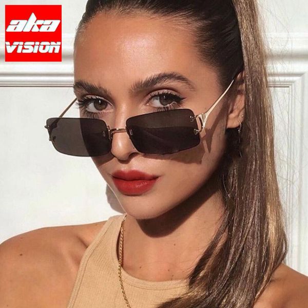 sunglasses aka vision rimless rectangle women brand designer eyewear for women/men metal glasses lady shades oculos gafas de sol, White;black
sunglasses aka vision rimless rectangle women brand designer eyewear for women/men metal glasses lady shades oculos gafas de sol, White;black