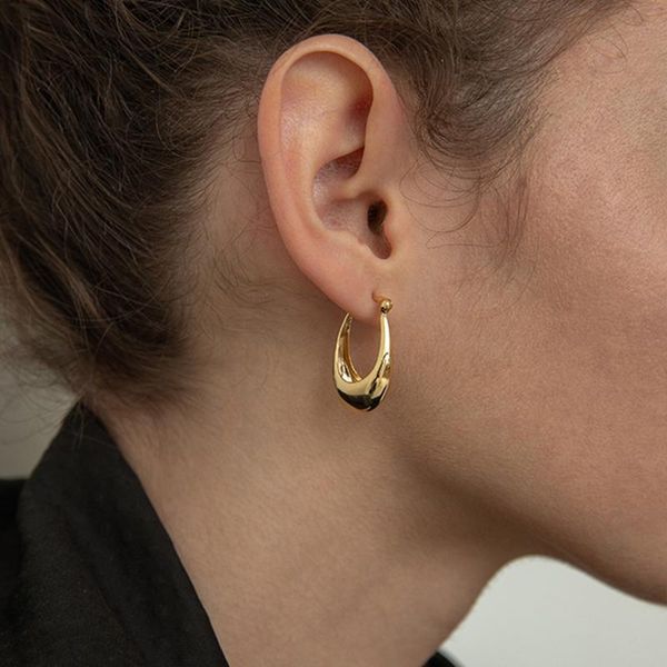 hoop & huggie 2 size gold silver color geometric earrings hollow thick for women elegant minimalist, Golden;silver
hoop & huggie 2 size gold silver color geometric earrings hollow thick for women elegant minimalist, Golden;silver