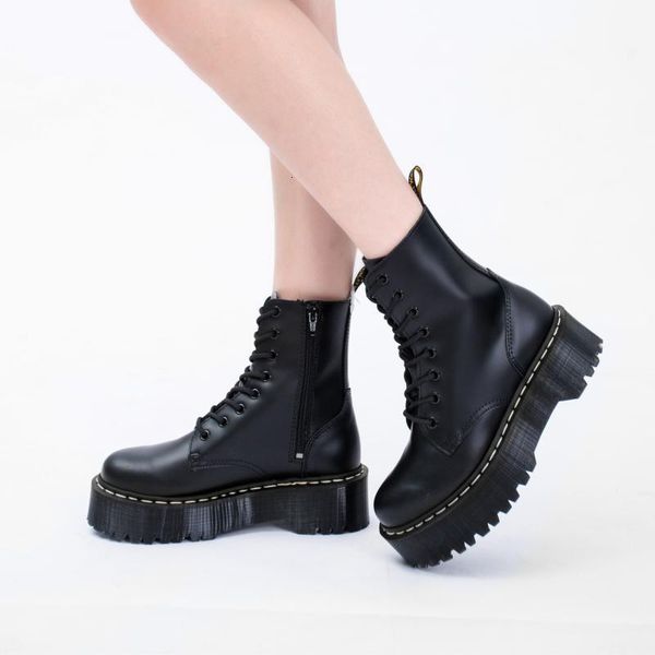 boots women winter platform ankle genuine leather goth zapatos de mujer 35-41 2w91, Black
boots women winter platform ankle genuine leather goth zapatos de mujer 35-41 2w91, Black