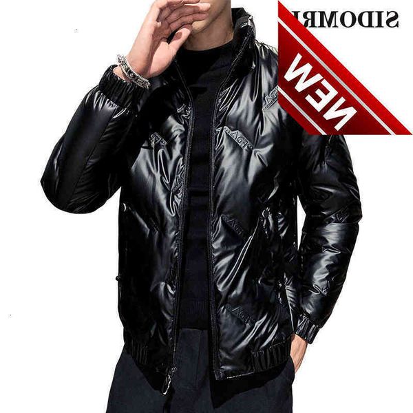 ins silver men's down jacket winter feather stand collar popular outdoor stage wear thick warm male, Black
ins silver men's down jacket winter feather stand collar popular outdoor stage wear thick warm male, Black