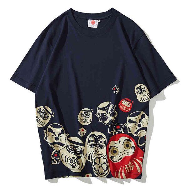 men's t-shirts summer japanese style ukiyo-e breathable printing lucky dharma egg cotton short-sleeved t-shirt youth trend men's u, White;black
men's t-shirts summer japanese style ukiyo-e breathable printing lucky dharma egg cotton short-sleeved t-shirt youth trend men's u, White;black