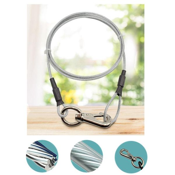 1.5/3m steel rope pet traction light brown p chain dog leash slip collar rock climbing personalized solid collars & leashes
1.5/3m steel rope pet traction light brown p chain dog leash slip collar rock climbing personalized solid collars & leashes