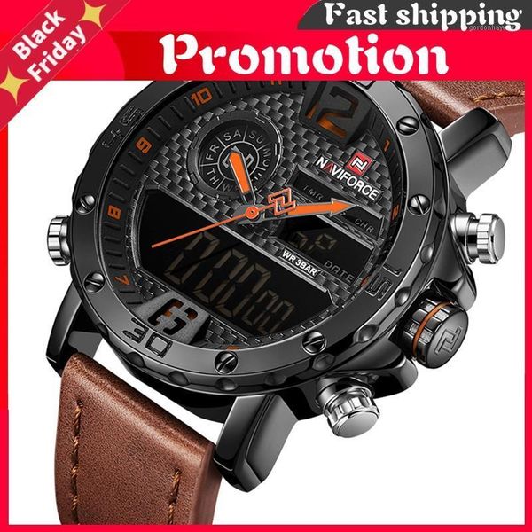 wristwatches mens watches dual display male leather sport men's quartz led digital clock waterproof military wristwatch, Slivery;brown
wristwatches mens watches dual display male leather sport men's quartz led digital clock waterproof military wristwatch, Slivery;brown
