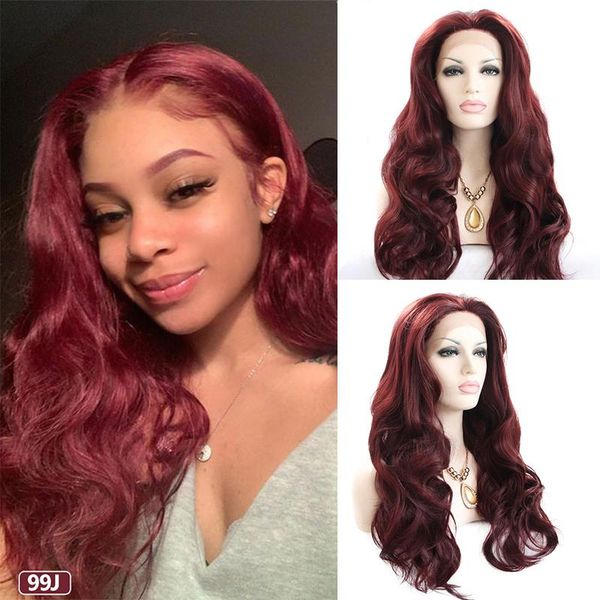 synthetic wigs long curly body wave lace front wig burgundy 99j red color frontal glueless middle part hair for black women
synthetic wigs long curly body wave lace front wig burgundy 99j red color frontal glueless middle part hair for black women