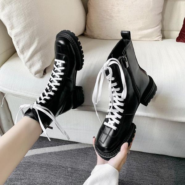 2021 sarairis zipper sewing boots women autumn new boots ladies ins fashion design brand shoes lace chunky ankle shoes 1, Black
2021 sarairis zipper sewing boots women autumn new boots ladies ins fashion design brand shoes lace chunky ankle shoes 1, Black