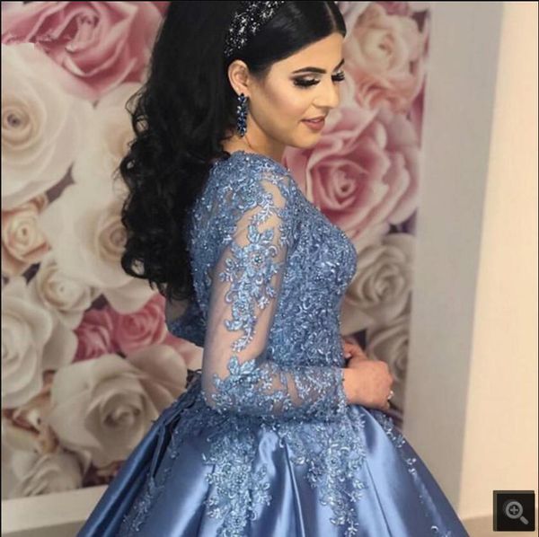 robe de soiree 2021 blue satin ball gown prom dresses beaded lace appliques princess 3/4 sleeve modest party gowns vintage muslim women sout, Black
robe de soiree 2021 blue satin ball gown prom dresses beaded lace appliques princess 3/4 sleeve modest party gowns vintage muslim women sout, Black