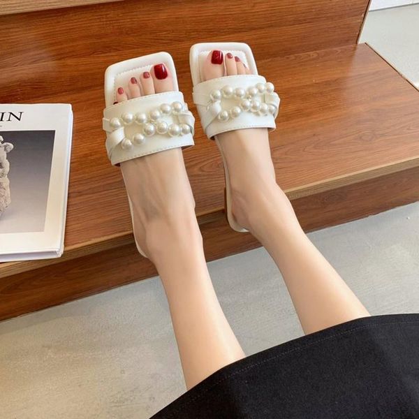 slippers fashion population pearl flat ladies sandals summer shoes for women, Black
slippers fashion population pearl flat ladies sandals summer shoes for women, Black