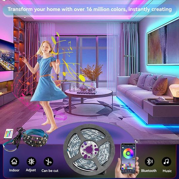 strips led strip light flexible lamp usb bluetooth lighting rgb 1m 2m 3m 4m 5m tape diode for tiktok tv backlight party
strips led strip light flexible lamp usb bluetooth lighting rgb 1m 2m 3m 4m 5m tape diode for tiktok tv backlight party