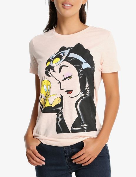Looney Tunes DC Comics TWEETY BIRD & CATWOMAN Girls Women's T-Shirt NEW, White;black
Looney Tunes DC Comics TWEETY BIRD & CATWOMAN Girls Women's T-Shirt NEW, White;black