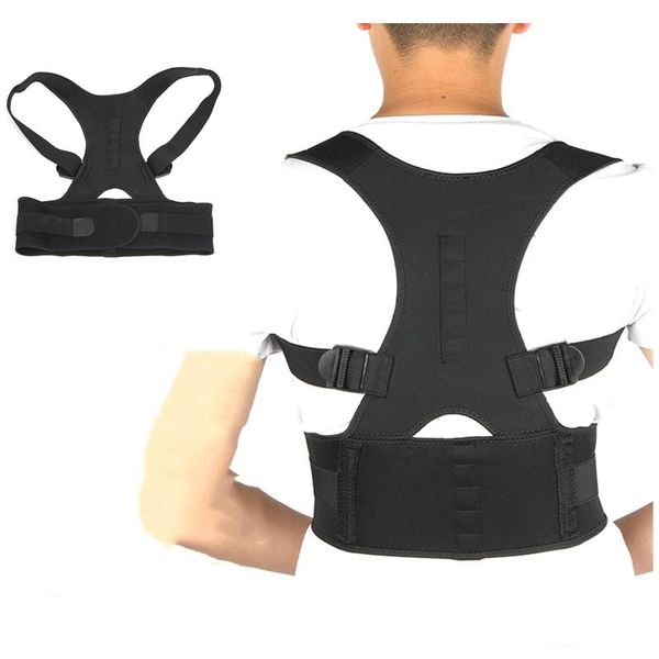 adjustable posture corrector back brace support for shoulder waist pain relief double strong splints humpback body shape, Black;blue
adjustable posture corrector back brace support for shoulder waist pain relief double strong splints humpback body shape, Black;blue