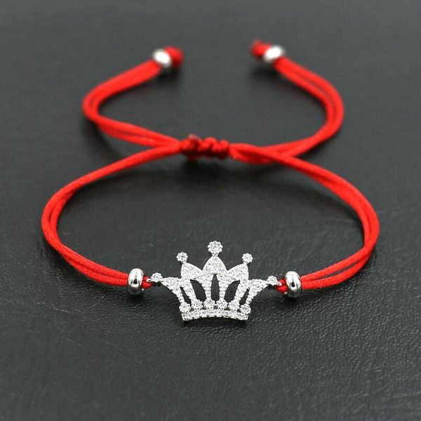 charm bracelets bppccr silver color inlay crystal zircon crown bracelet red rope thread love wish lucky for men women couples jewelry, Golden;silver
charm bracelets bppccr silver color inlay crystal zircon crown bracelet red rope thread love wish lucky for men women couples jewelry, Golden;silver