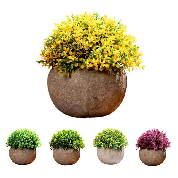 simulation potted fresh home decoration plastic rural grass ball fake bonsai for living room brise vue jardin exterieur decorative flowers &
simulation potted fresh home decoration plastic rural grass ball fake bonsai for living room brise vue jardin exterieur decorative flowers &