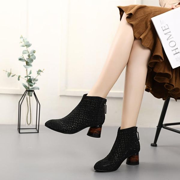 boots alishinrey fashion rhinestones gauze sandals summer mesh genuine leather women high heels hollow large size, Black
boots alishinrey fashion rhinestones gauze sandals summer mesh genuine leather women high heels hollow large size, Black