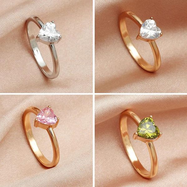 wedding rings simple fashion heart shape multiple color zircon for women girls vintage elegant couple 2021 trendy jewelry, Slivery;golden
wedding rings simple fashion heart shape multiple color zircon for women girls vintage elegant couple 2021 trendy jewelry, Slivery;golden