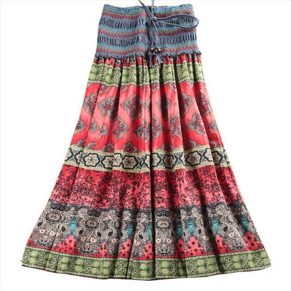 summer arrival fashion elastic waist bohemian womens skirts style flower printed long saia print longa wnmens clothes, Black
summer arrival fashion elastic waist bohemian womens skirts style flower printed long saia print longa wnmens clothes, Black