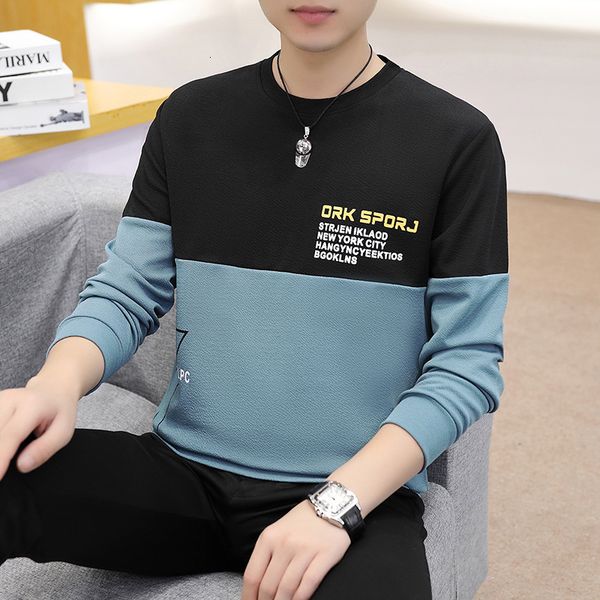 mens sweater 2021 autumn new men's sweater round neck pullover fashion color matching t-shirt korean slim fit casual bottomed shirt, Black
mens sweater 2021 autumn new men's sweater round neck pullover fashion color matching t-shirt korean slim fit casual bottomed shirt, Black