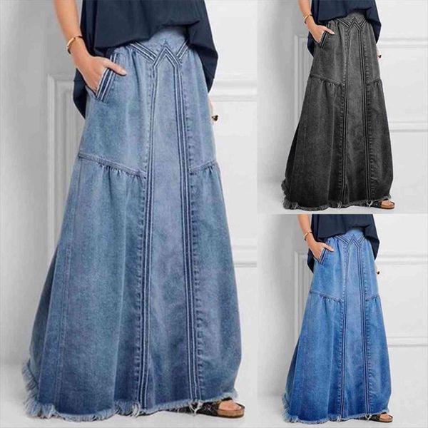 oversize denim jeans long stretch women skirts vintage loose slim fit blue club streetwear harajuku distressed, Black
oversize denim jeans long stretch women skirts vintage loose slim fit blue club streetwear harajuku distressed, Black