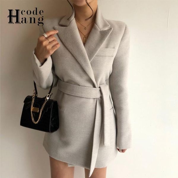 women's wool & blends hangcode women elegant coat with belt solid long sleeve notched outwear warm cotton padded available jacket autum, Black
women's wool & blends hangcode women elegant coat with belt solid long sleeve notched outwear warm cotton padded available jacket autum, Black
